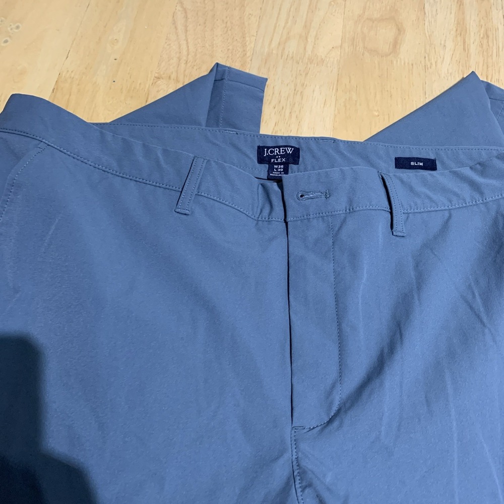 J. CREW Slim-Fit Flex Chino Pants Men's Size‎ 36x30 Gray